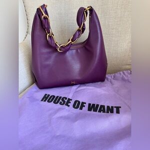House of Want Purple Shoulder Bag